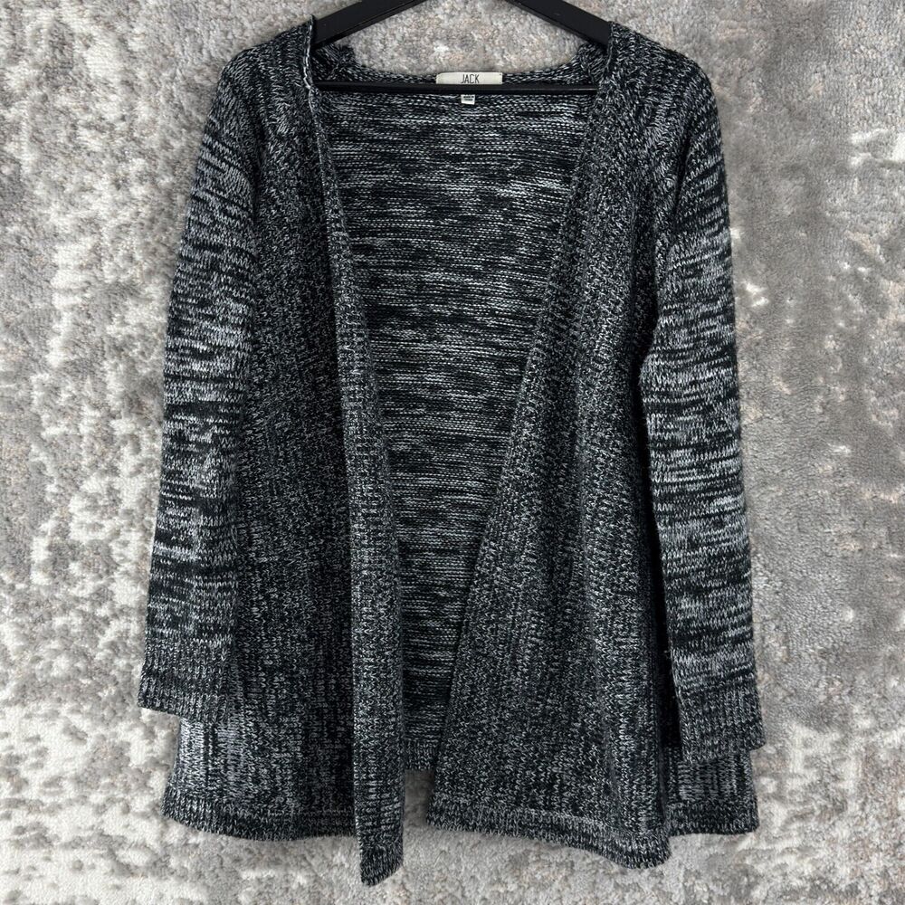 Jack Womens Size XS‎ Open Front Cardigan Sweater Gray Long Sleeve